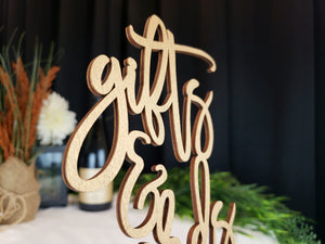 Gifts & Cards Table Sign
