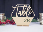 Load image into Gallery viewer, Modern Hexagon Table Numbers
