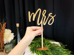 Load image into Gallery viewer, Mr and Mrs Table Sign (Set of 2)
