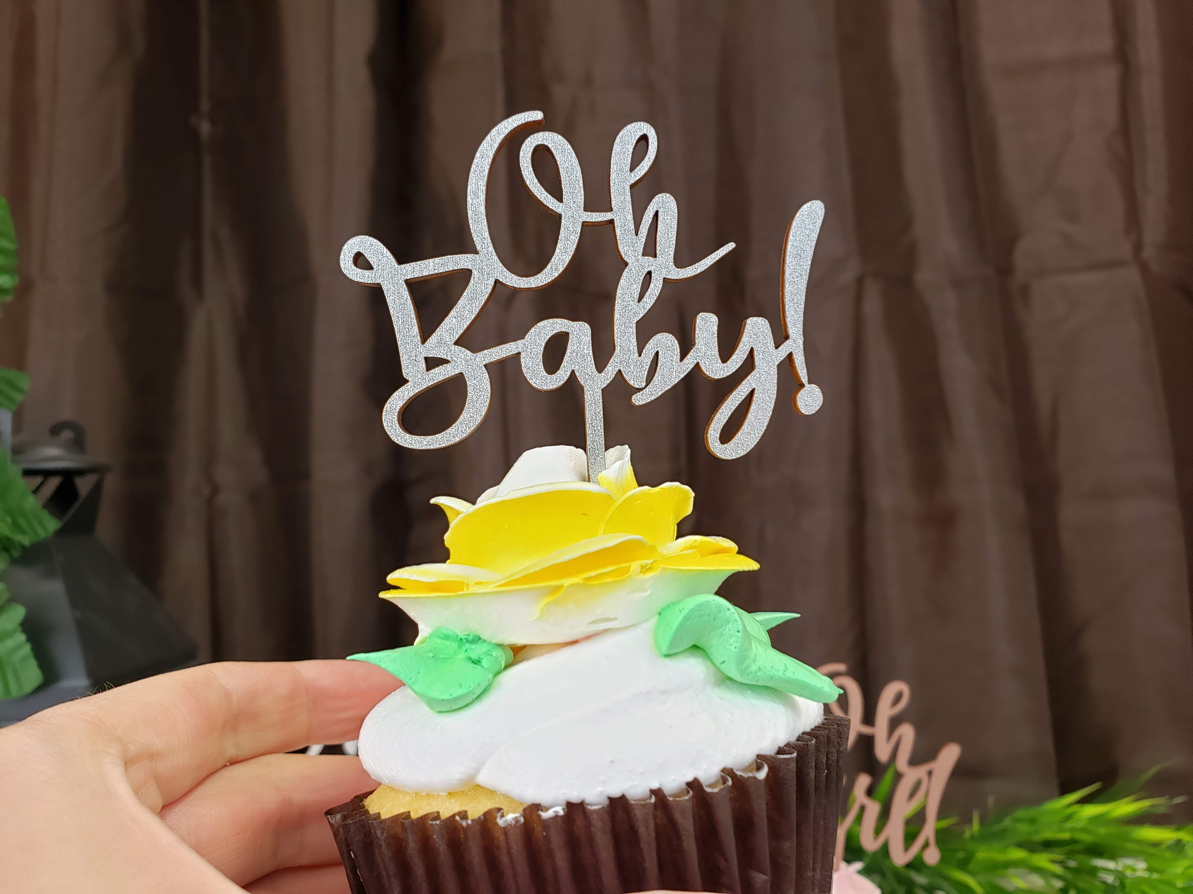 Oh Baby Cupcake Topper