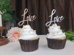 Load image into Gallery viewer, Script Love Cupcake Topper
