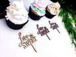 Load image into Gallery viewer, Love is Sweet Cupcake Topper
