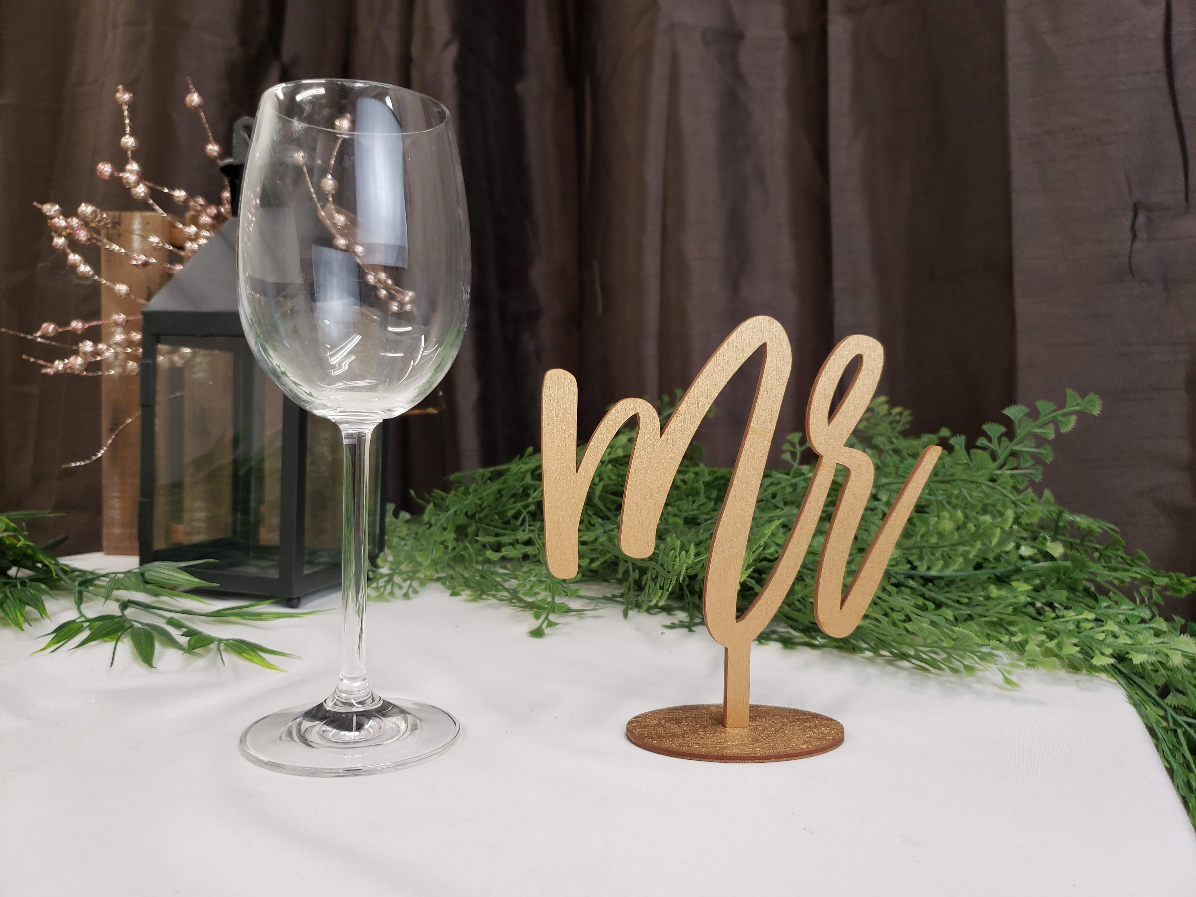 Mr & Mrs Table Signs (Set of 3)
