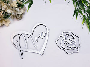 Mom Heart Table Sign