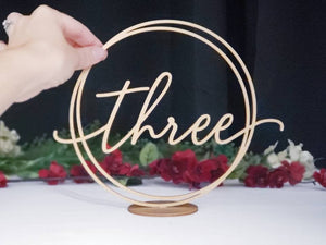 Circle Table Numbers