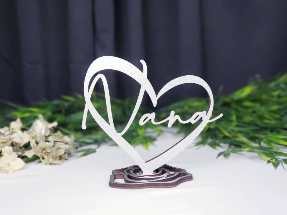 Nana Heart Table Sign