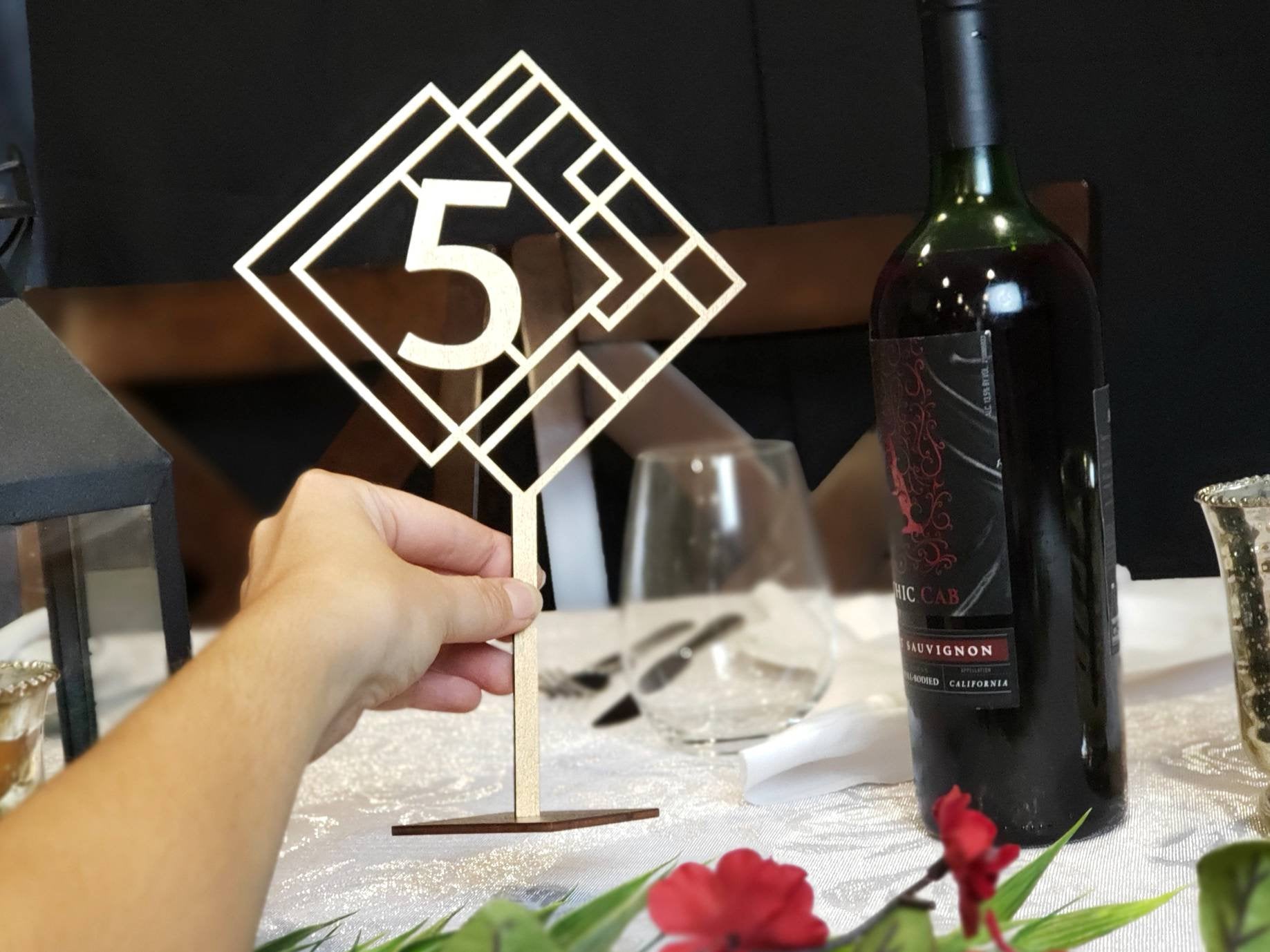 Art Deco Table Numbers