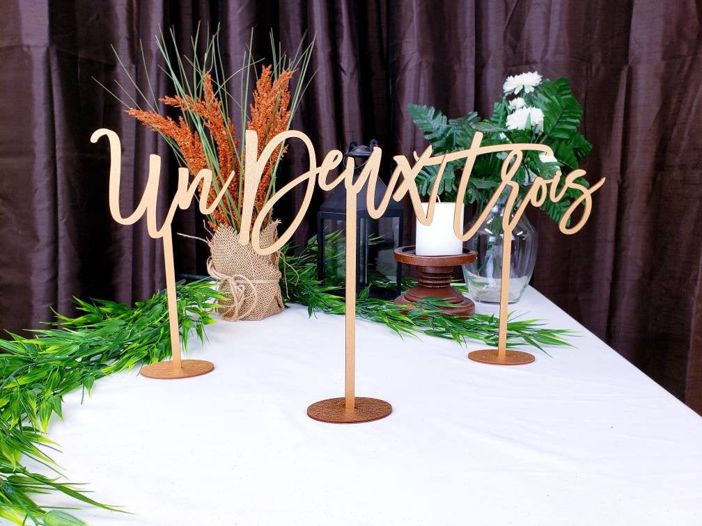 French Table Numbers