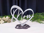 Load image into Gallery viewer, Mom Heart Table Sign
