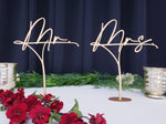 Load image into Gallery viewer, Mr. and Mrs. Table Signs (Set of 2)
