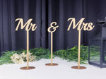 Load image into Gallery viewer, Mr &amp; Mrs Table Signs (Set of 3)

