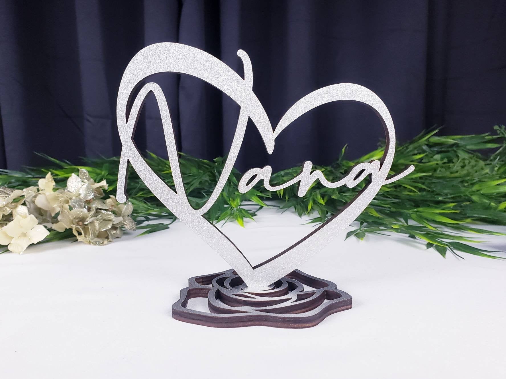 Nana Heart Table Sign