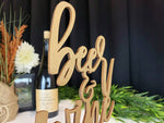 Load image into Gallery viewer, Beer And Wine Table Sign
