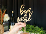 Load image into Gallery viewer, Beer And Wine Table Sign
