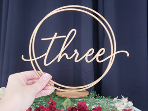 Circle Table Numbers