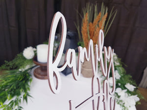 Family Table Sign