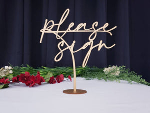 Please Sign Table Sign