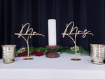 Load image into Gallery viewer, Mr. and Mrs. Table Signs (Set of 2)
