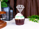 Load image into Gallery viewer, Diamond Cupcake Topper
