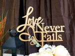 Load image into Gallery viewer, Love Never Fails Cake Topper
